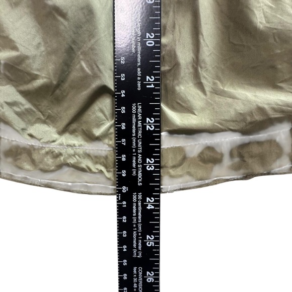 GAP Jacket Womens Large Olive Green Anorak Utility Hooded Waffle Lined‎ Pockets - Picture 12 of 13